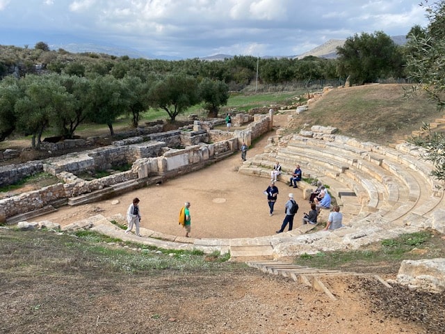 A Greek amphitheater. 